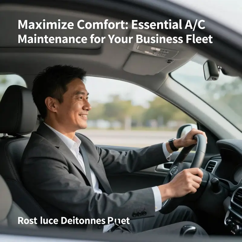 Professional automotive technician performing essential A/C maintenance on a vehicle.