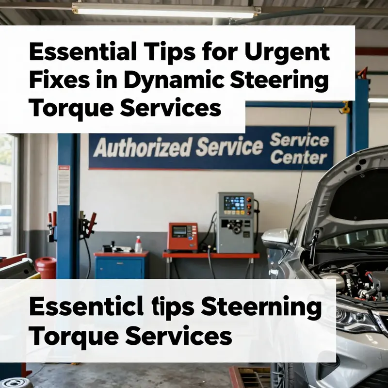 Warning lights indicating potential issues in a dynamic steering torque system.