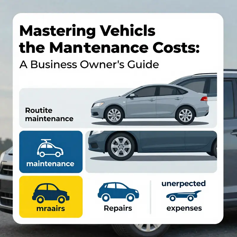 A visual representation highlighting the average cost breakdown of vehicle maintenance for business owners.