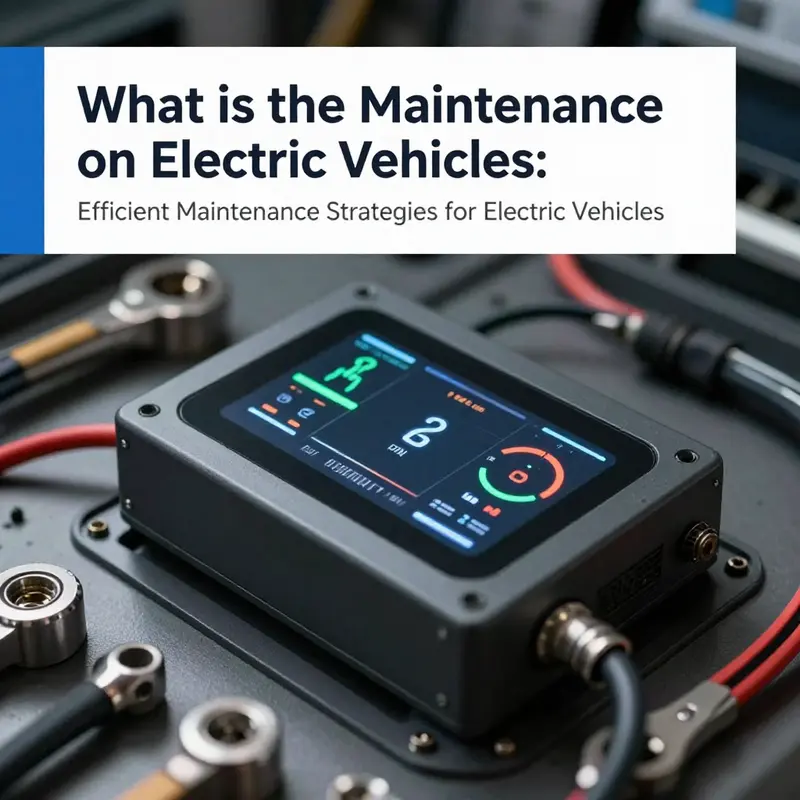 A detailed view of an electric vehicle battery management system, crucial for maintaining battery health.