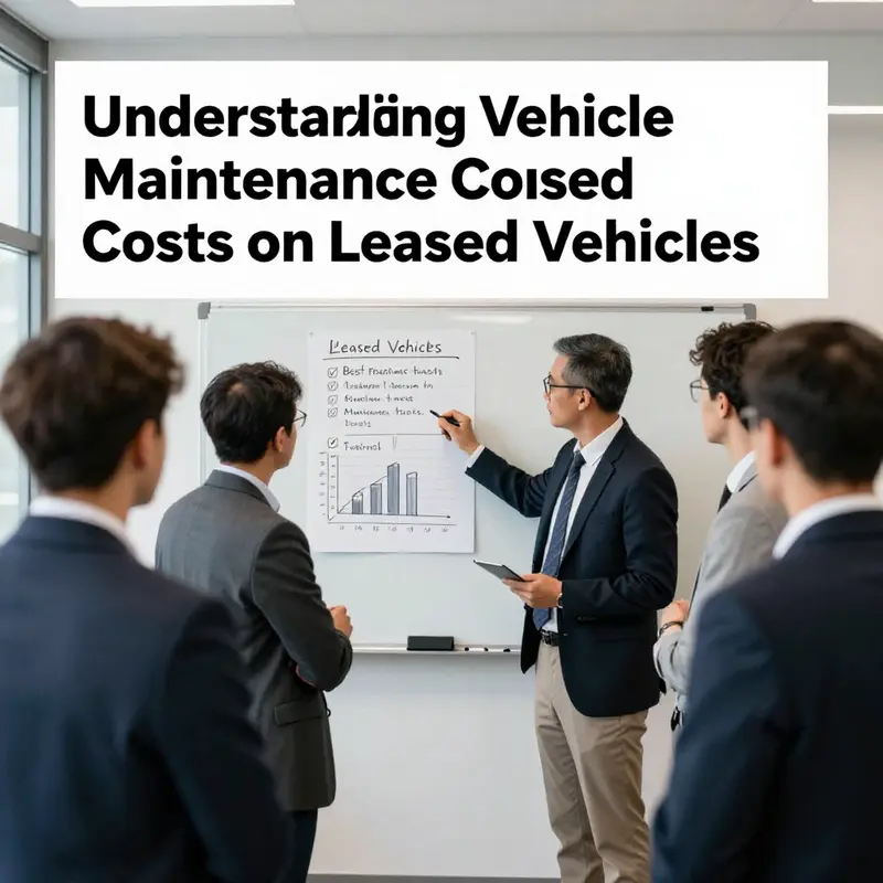 Business owner inspecting a leased vehicle during maintenance.