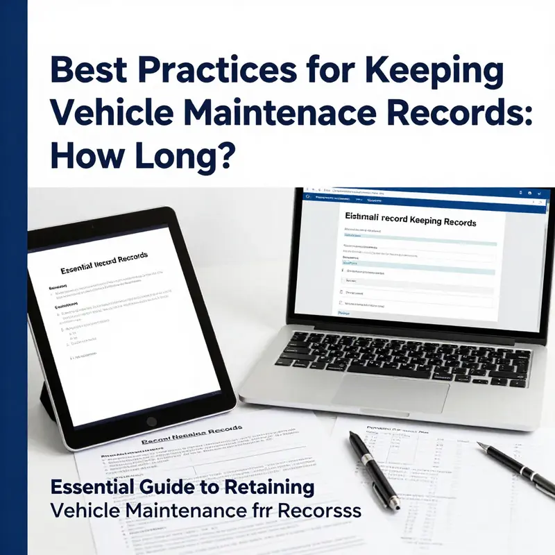 Organized maintenance records for personal vehicles illustrate the importance of documenting upkeep.