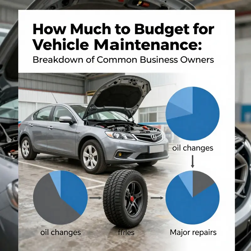 Annual maintenance costs for different vehicle types are depicted, helping business owners understand their budget range.