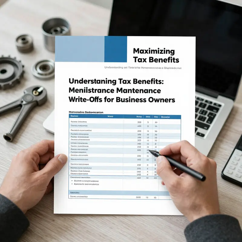 Understanding the importance of vehicle maintenance deductions for business owners.