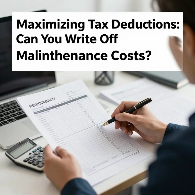 A business owner assessing vehicle maintenance records for potential tax deductions.