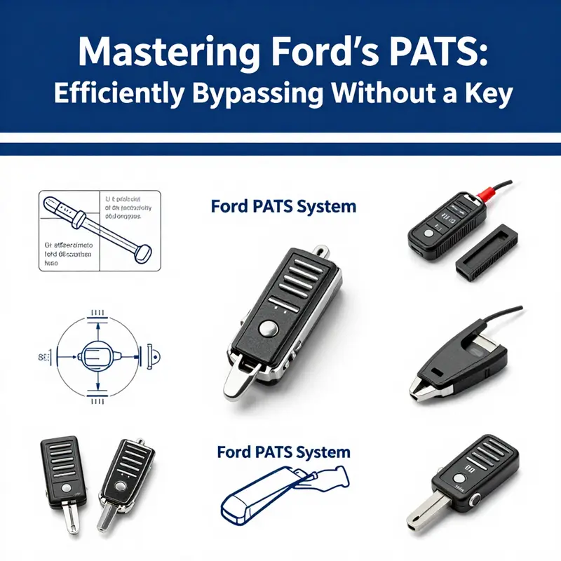 Visual representation of various bypass methods available for the Ford PATS system.