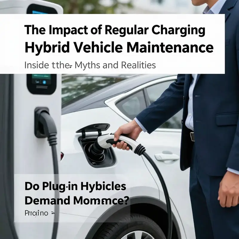 Technician performing maintenance on the battery system of a hybrid vehicle, emphasizing the importance of battery care.