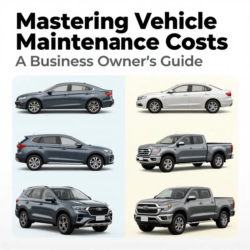 A visual representation highlighting the average cost breakdown of vehicle maintenance for business owners.