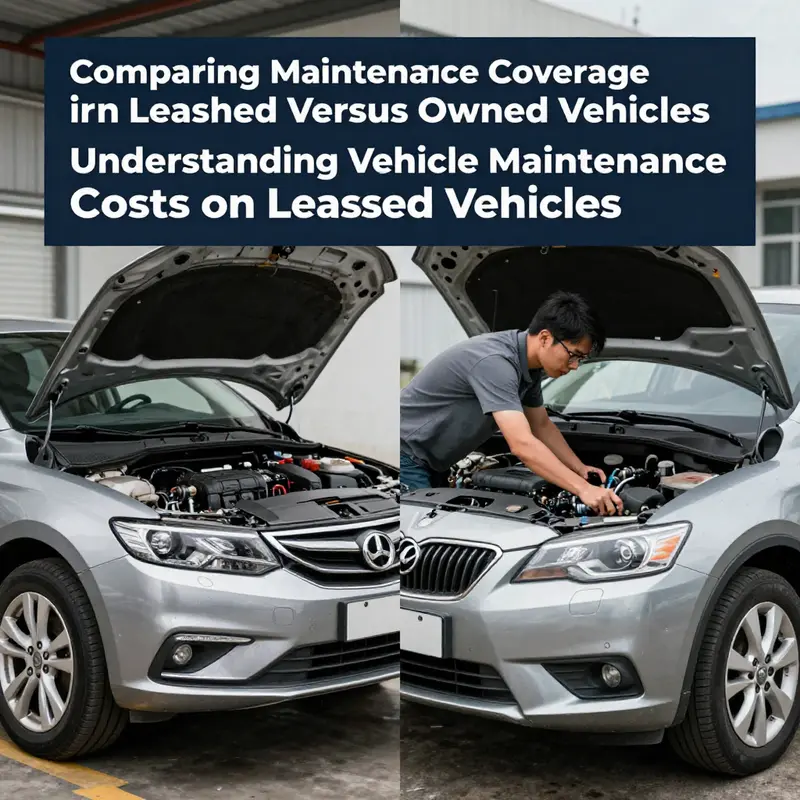 Business owner inspecting a leased vehicle during maintenance.