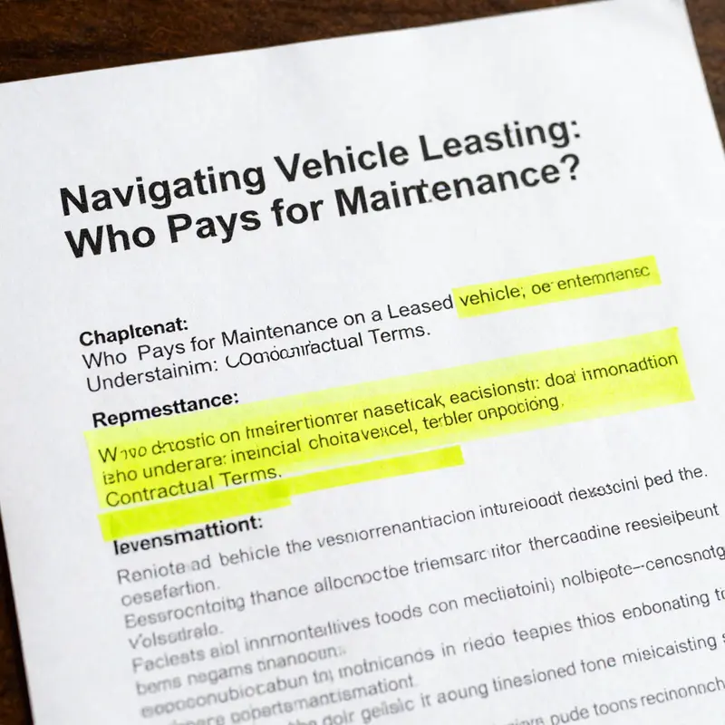 Mechanics ensuring a leased vehicle is maintained according to the lessor’s responsibilities.