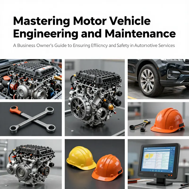 A visual representation of motor vehicle engineering, showcasing key aspects like safety, diagnostics, and practical maintenance.