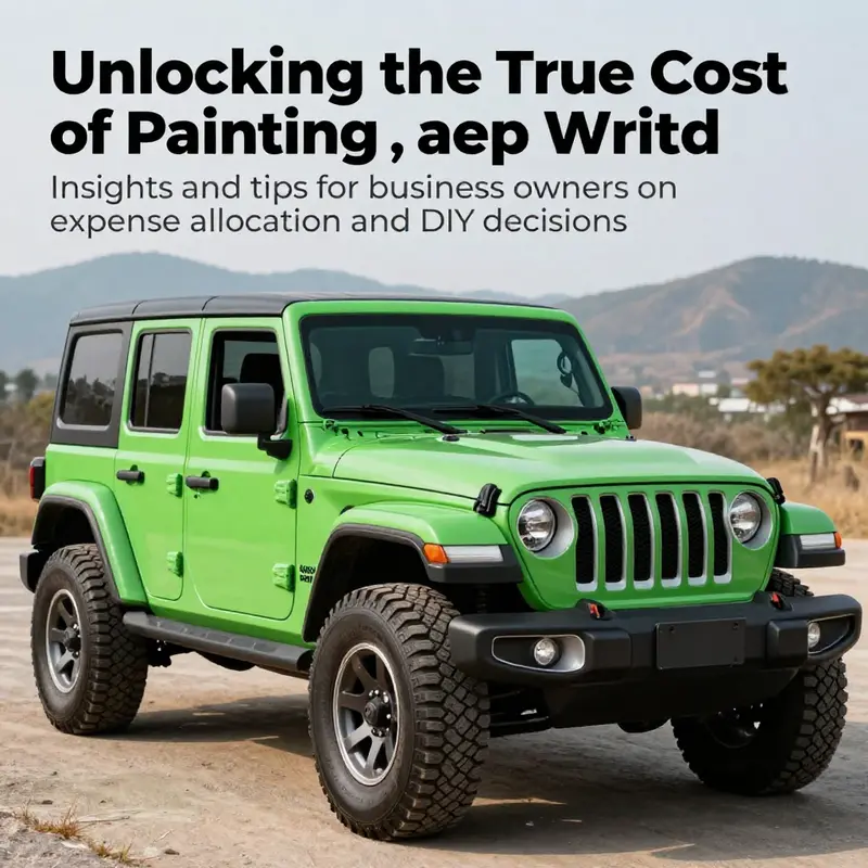 An eye-catching image of a newly painted Jeep Wrangler in a picturesque setting, symbolizing customization and personal touch.