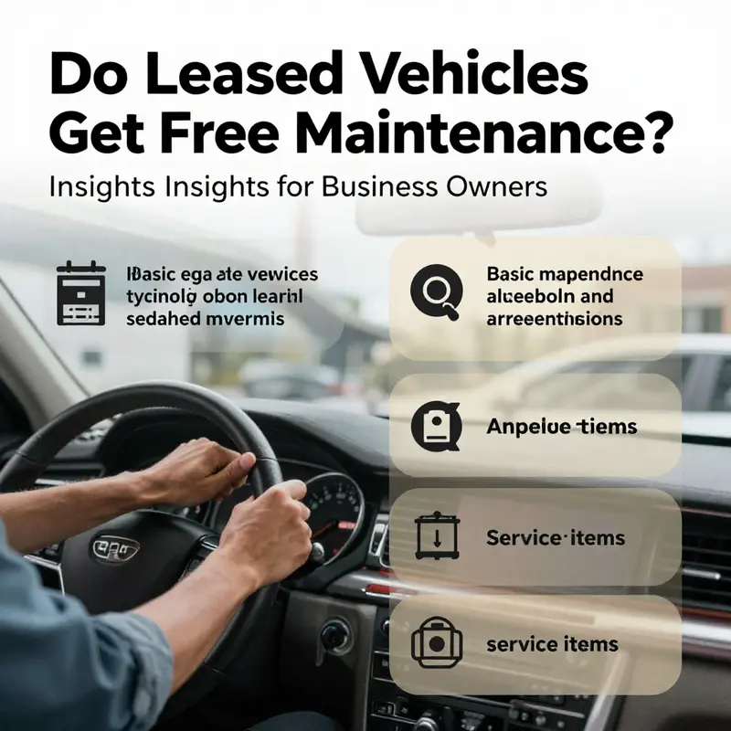 A business owner analyses leasing terms emphasizing free maintenance aspects.