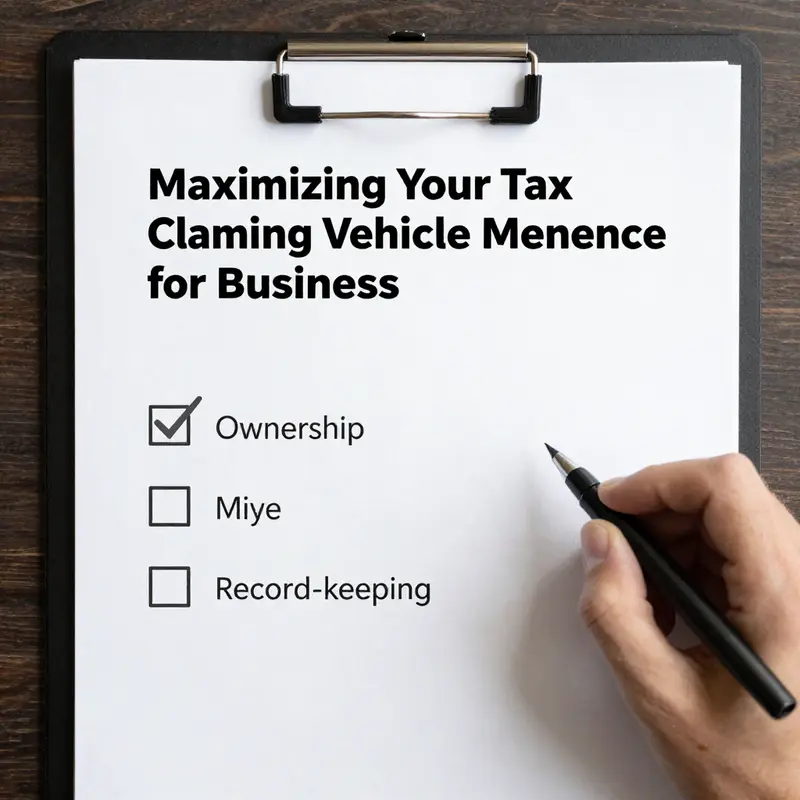 Steps to Claim Vehicle Maintenance Expenses on Your Taxes.