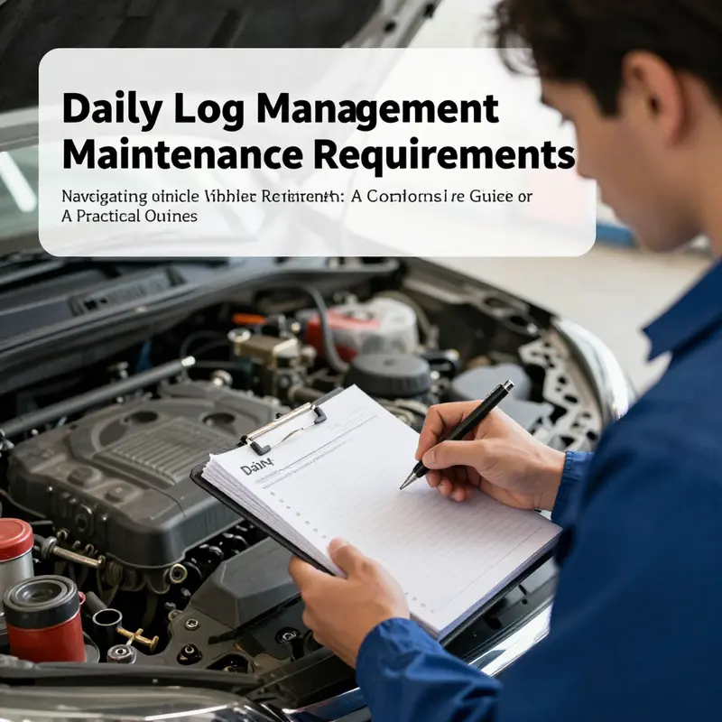 A business owner carefully reviewing the Road Transport Vehicle Technical Management Regulations for vehicle maintenance compliance.