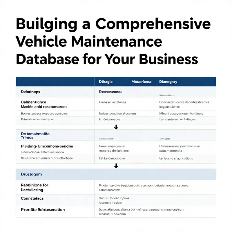 Defining requirements to create a tailored vehicle maintenance database.