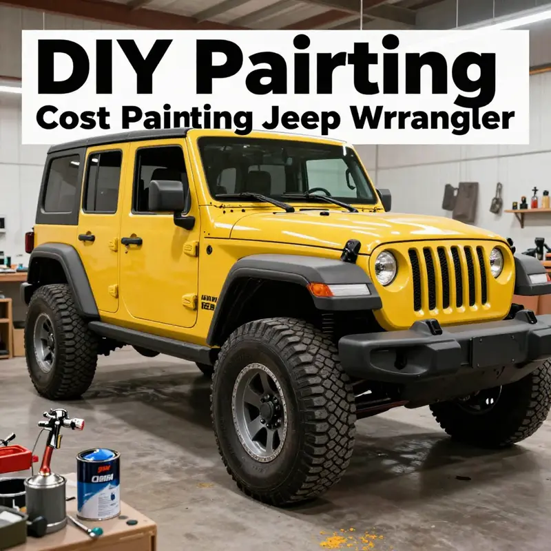 A comprehensive breakdown of the various costs involved in painting a Jeep Wrangler.