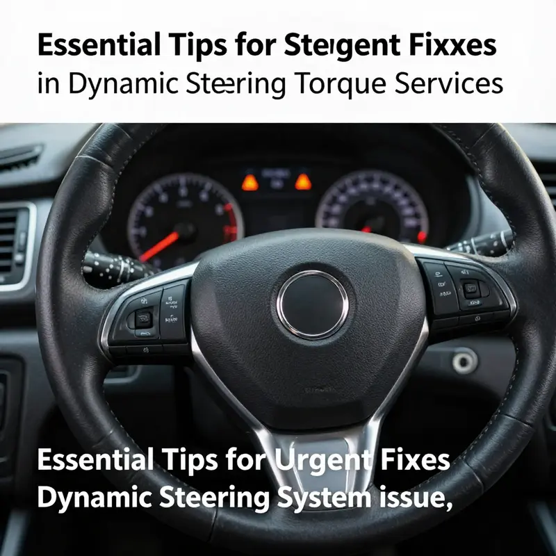 Warning lights indicating potential issues in a dynamic steering torque system.