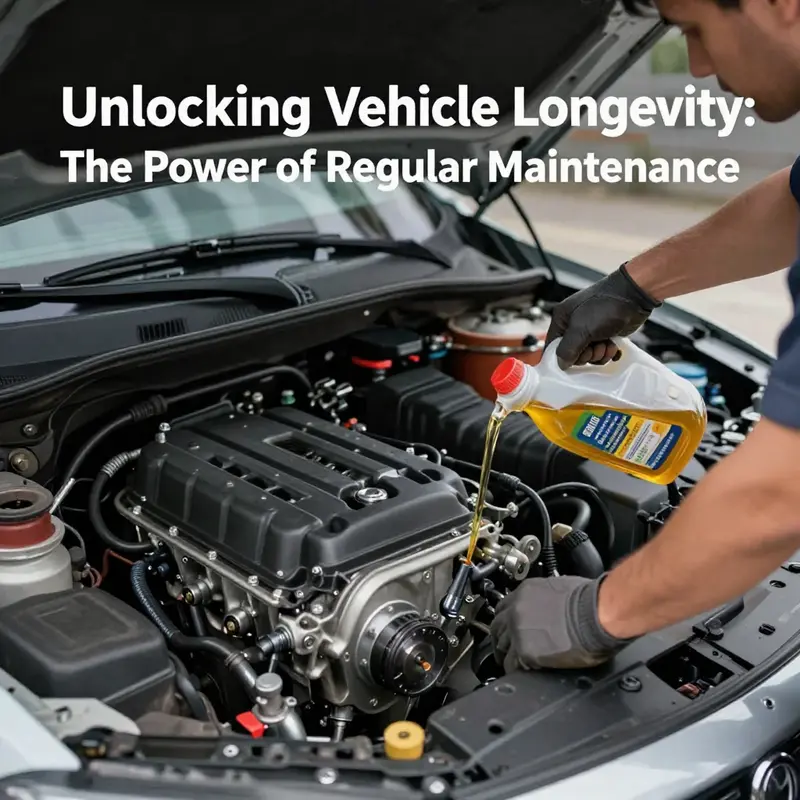 A mechanic ensuring optimal engine performance through routine maintenance tasks.