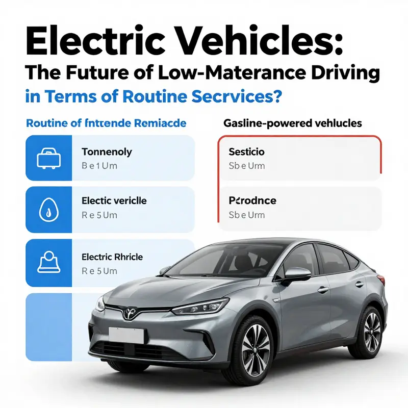 Comparison of maintenance needs between electric vehicles and traditional gasoline cars.