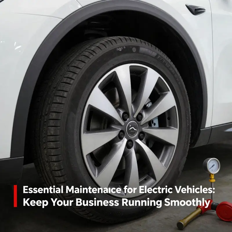 Proper tire maintenance ensures the efficiency and safety of electric vehicles.
