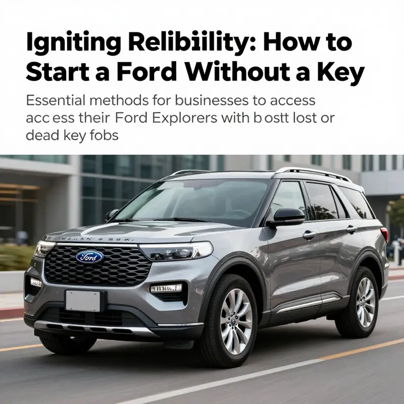 Ford Explorer parked in a business district, emphasizing its role as a reliable vehicle for entrepreneurs.