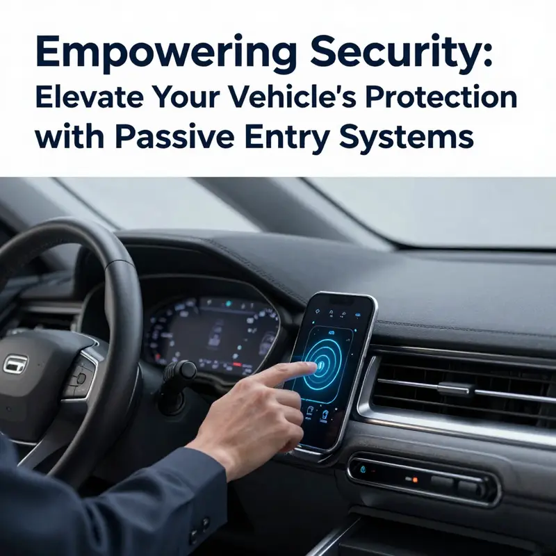 Illustration depicting the mechanics behind service passive entry systems, explaining their operation for enhanced vehicle security.
