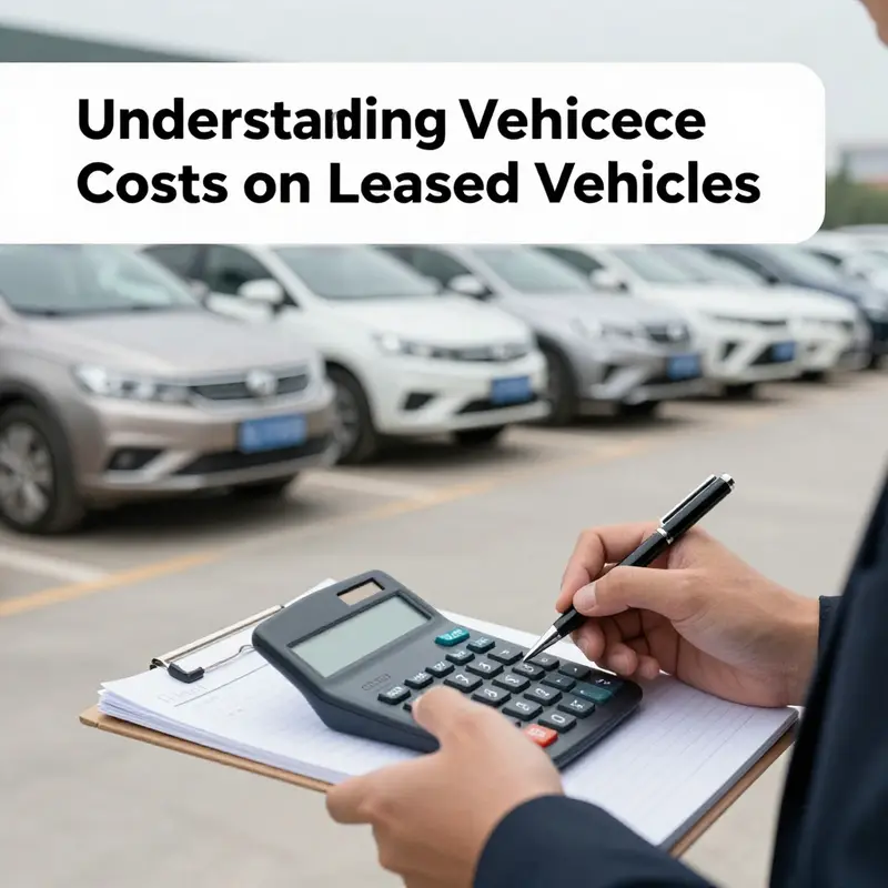 Business owner inspecting a leased vehicle during maintenance.