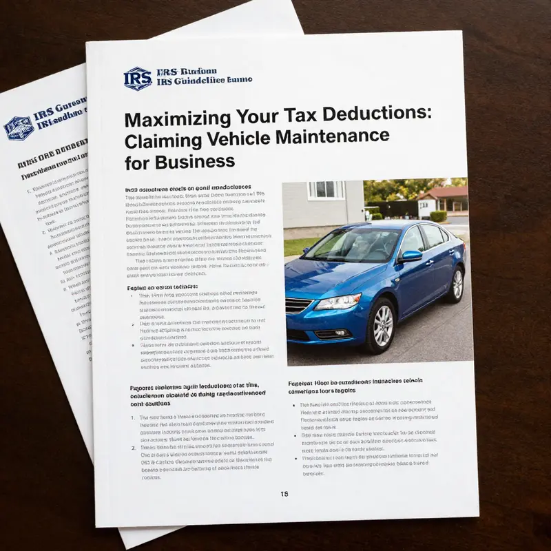 Steps to Claim Vehicle Maintenance Expenses on Your Taxes.