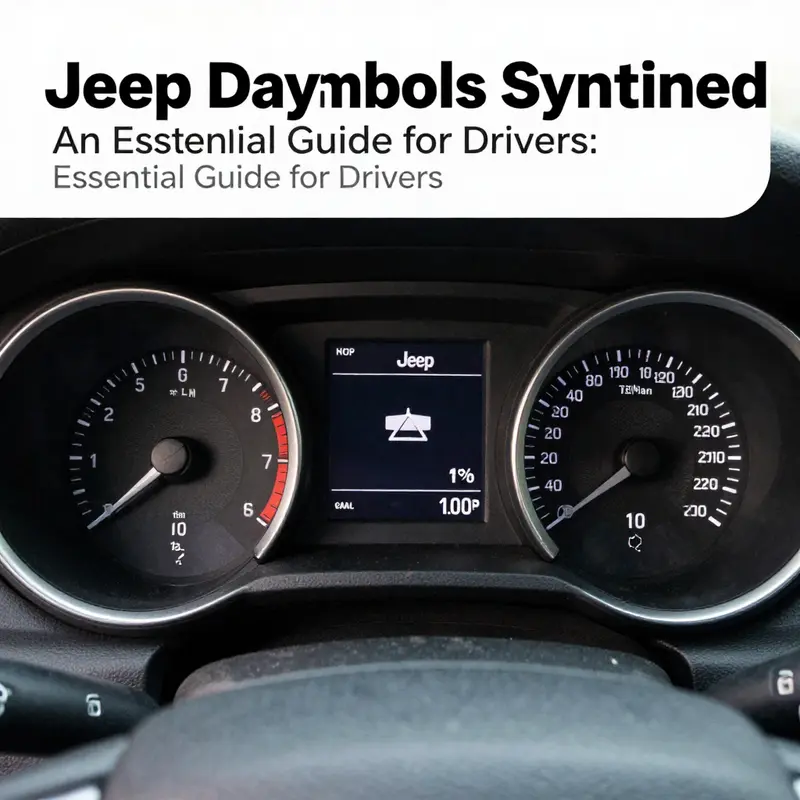 A Jeep dashboard showcasing various warning and indicator symbols, emphasizing the need for understanding their meanings.