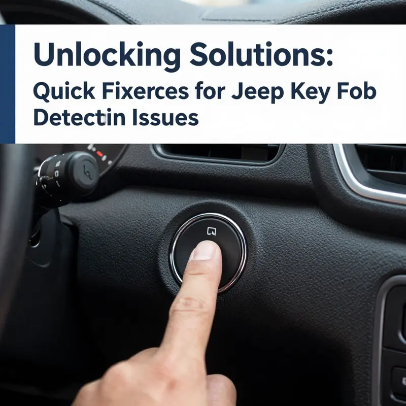 Replacing the battery in your Jeep key fob can resolve detection issues.