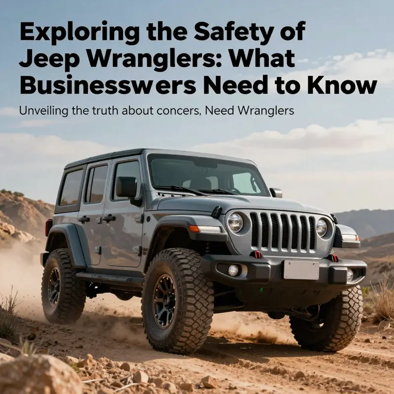 A Jeep Wrangler navigating an off-road path under a picturesque sky, symbolizing the balance between adventure and vehicle safety.