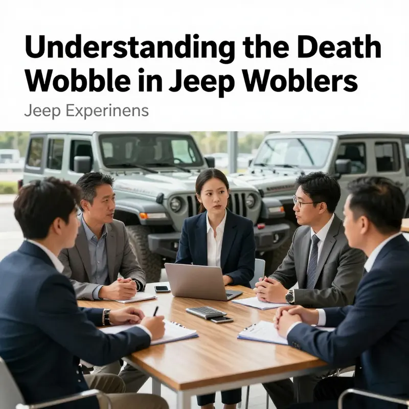 Detailed view of suspension components in a Jeep Wrangler that can contribute to death wobble.