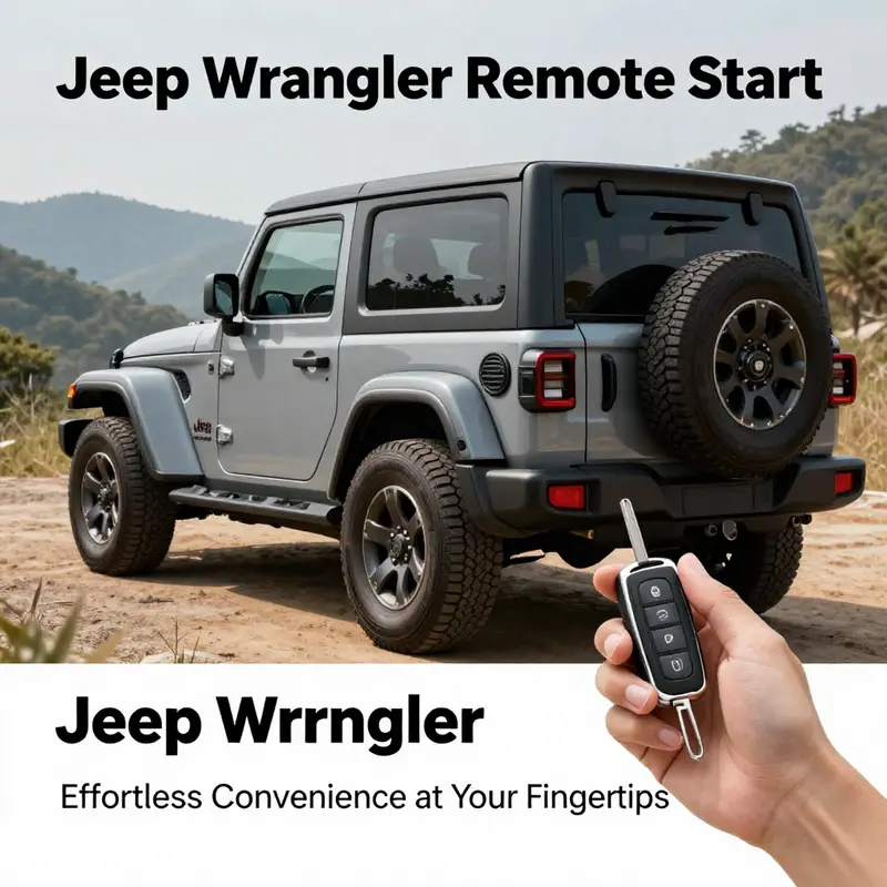 Enjoy the advantages of remote start technology for your Jeep Wrangler.