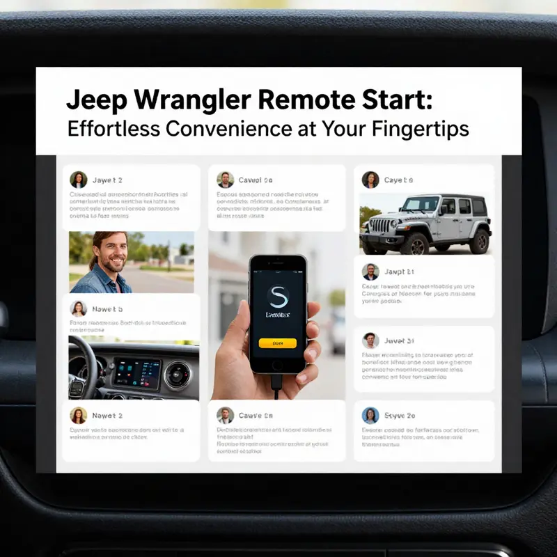 Enjoy the advantages of remote start technology for your Jeep Wrangler.