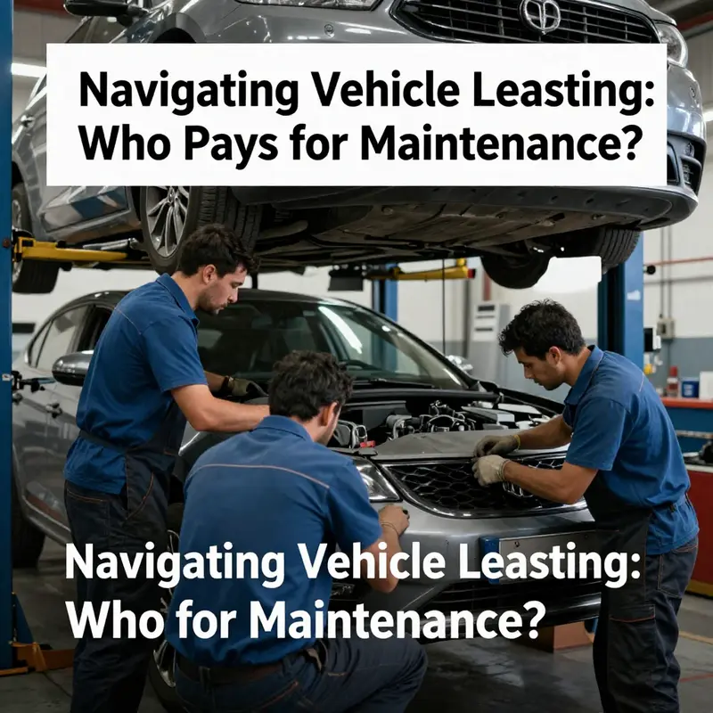 Mechanics ensuring a leased vehicle is maintained according to the lessor’s responsibilities.