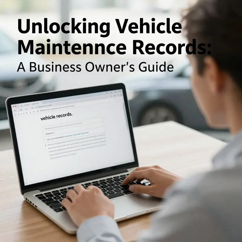 Utilize third-party data platforms for quick access to comprehensive vehicle maintenance records.