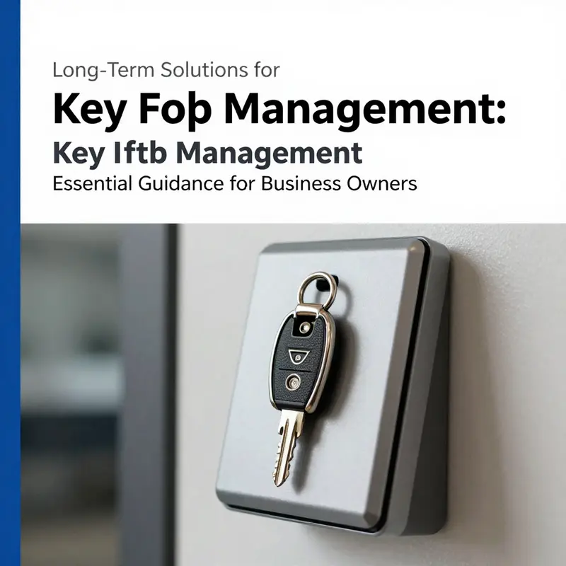 Business owner contemplating the consequences of a left key fob.