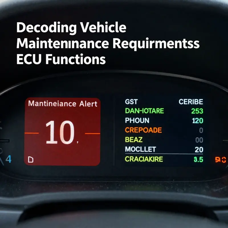 The dashboard alerts illustrating the ‘Maintenance Required’ light and its context.