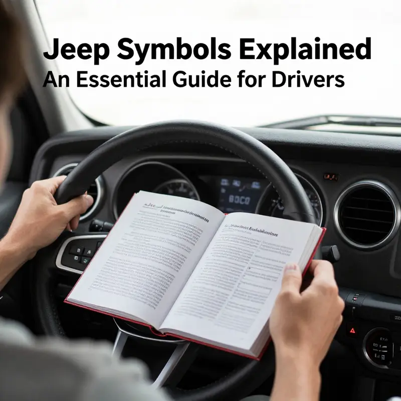 A Jeep dashboard showcasing various warning and indicator symbols, emphasizing the need for understanding their meanings.