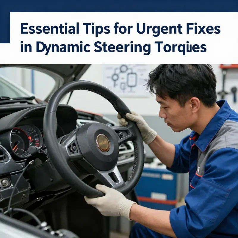 Warning lights indicating potential issues in a dynamic steering torque system.