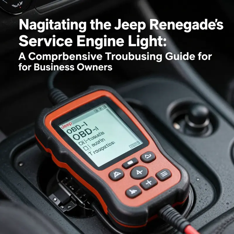 Mechanic following a methodical troubleshooting process on a Jeep Renegade service engine light issue.