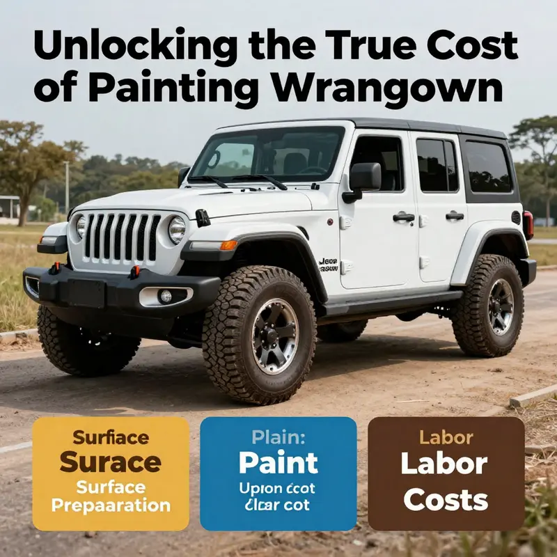 A comprehensive breakdown of the various costs involved in painting a Jeep Wrangler.