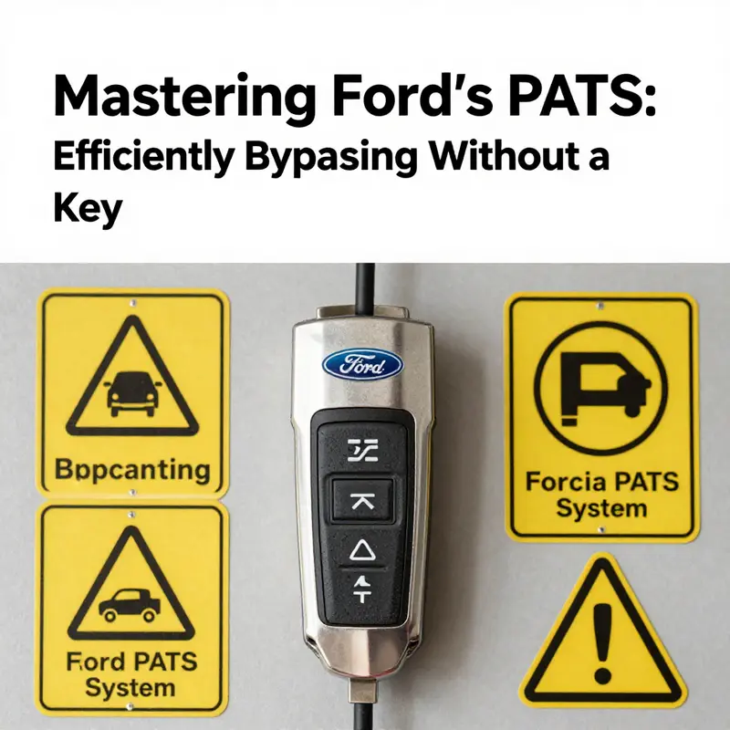 Visual representation of various bypass methods available for the Ford PATS system.