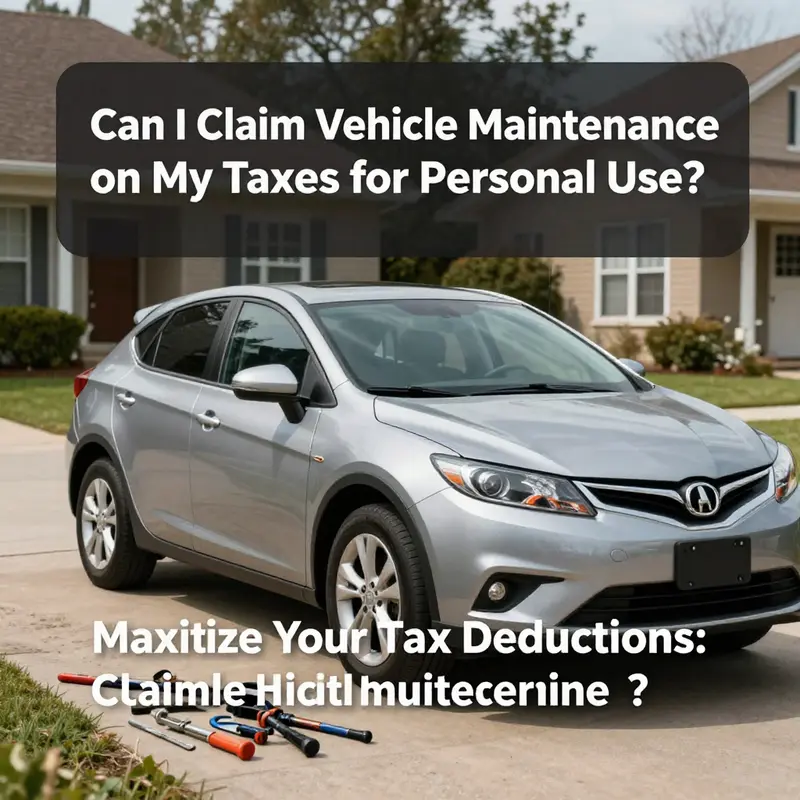 Business owner determining eligible vehicle maintenance expenses for tax deductions.