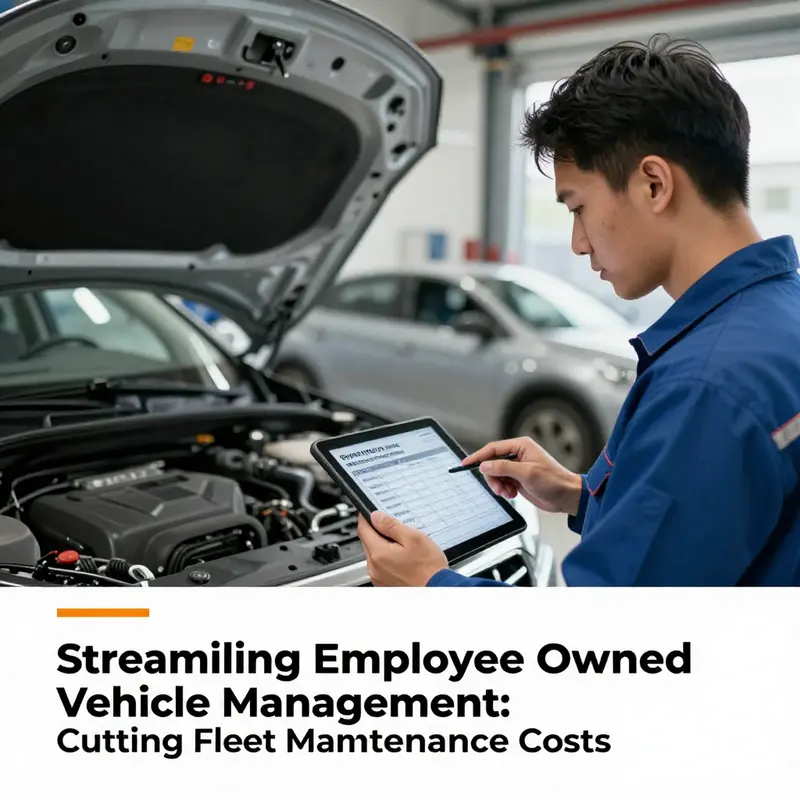 Leveraging software to schedule preventive maintenance for employee-owned vehicles.