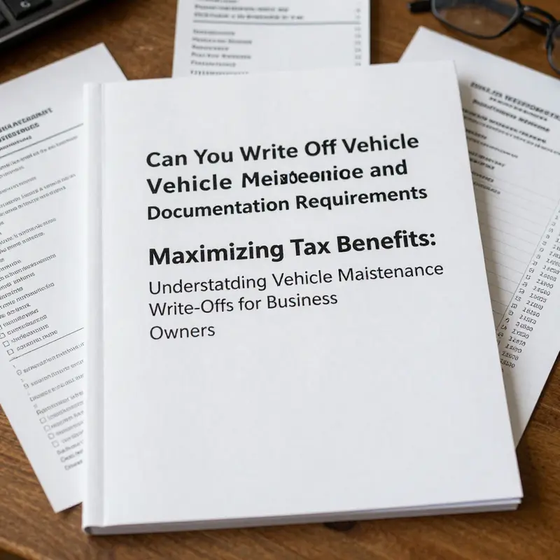Understanding the importance of vehicle maintenance deductions for business owners.