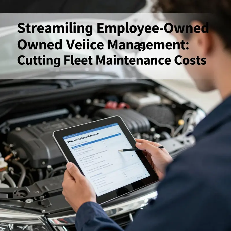 Leveraging software to schedule preventive maintenance for employee-owned vehicles.