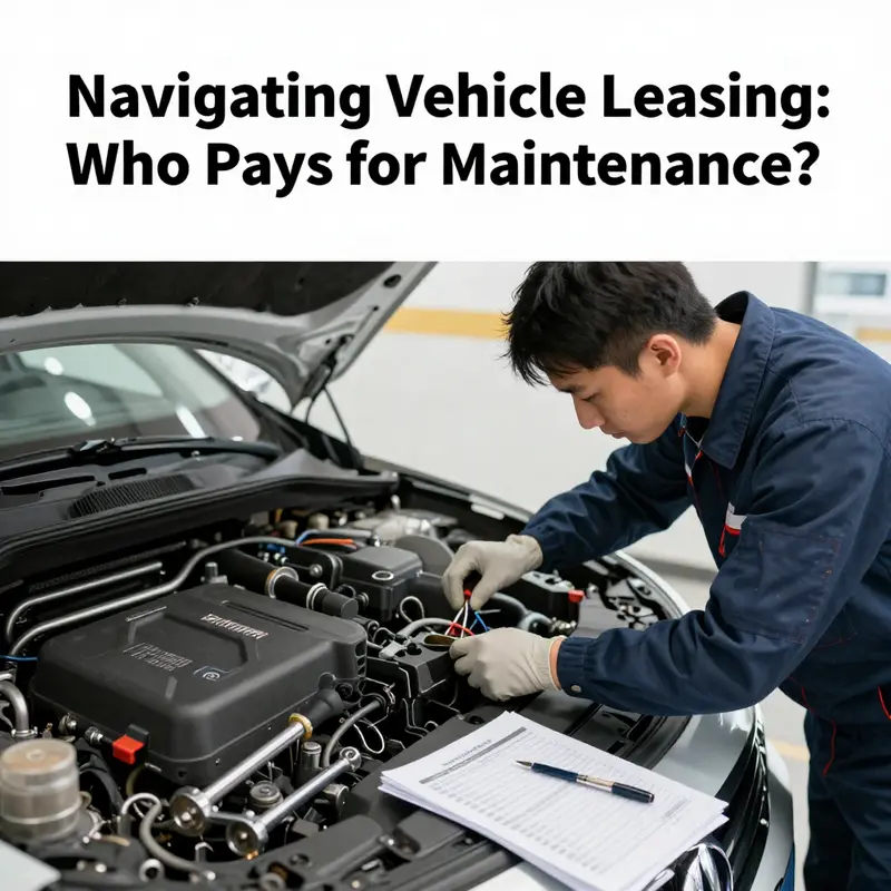 Mechanics ensuring a leased vehicle is maintained according to the lessor’s responsibilities.