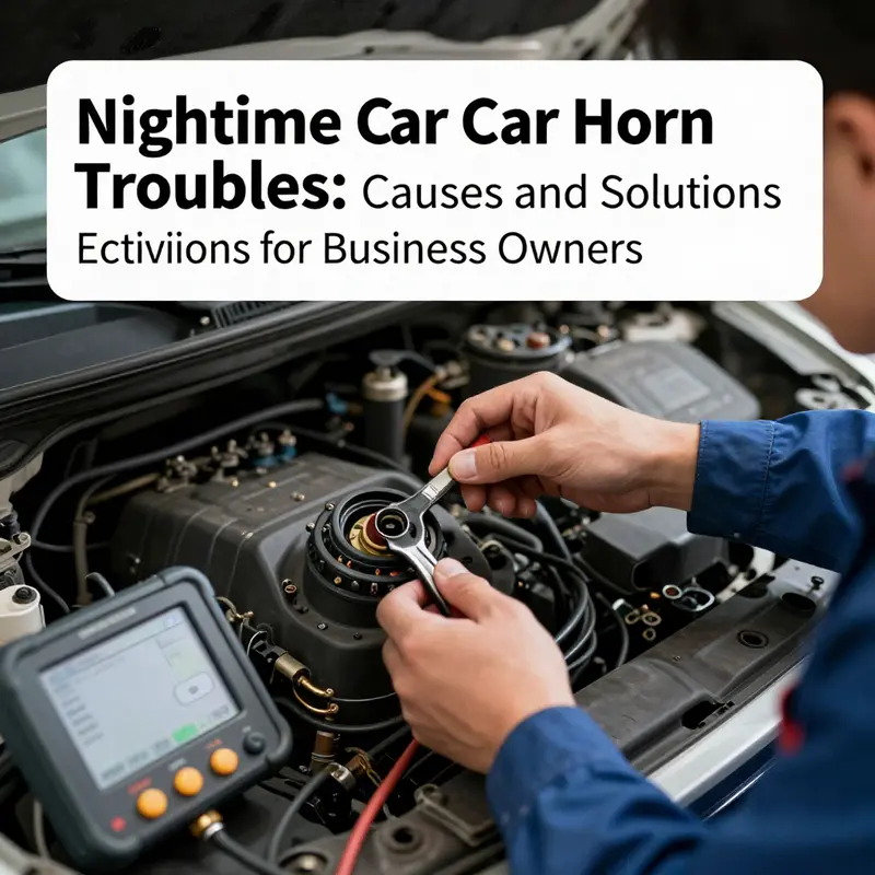 Examining the components of a car horn that may malfunction unexpectedly at night.